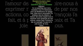 🌟 Quatrième Jour de la Neuvaine à Saint François dAssise 🌟 [upl. by Fern]