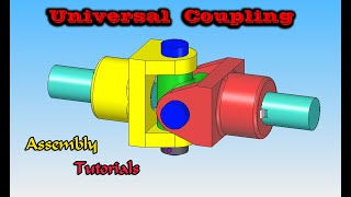 universal coupling Assembly tutorial Solid Edge  in Kannada  ಸಾಲಿಡ್ ಎಡ್ಜ್ ಕನ್ನಡಸಂಚಿಕೆ31 [upl. by Ailuj435]