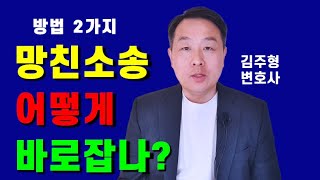 망친 소송 어떻게 바로잡을 수 있는가 변호사 [upl. by Younger]