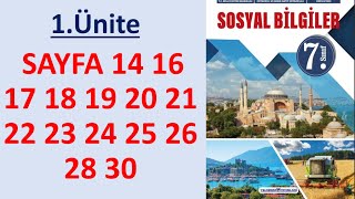 7 SINIF SOSYAL BİLGİLER DERS KİTABI YILDIRIM YAYIN sayfa 14 16 17 18 19 20 21 22 23 24 25 26 28 30 [upl. by Renfred]