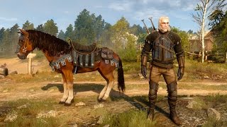 Temerian Armor Set DLC Witcher 3  Geralt and Roach [upl. by Stets]