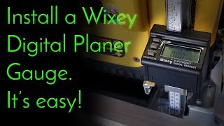 Wixey Digital Planer Gauge installation on a DW735 [upl. by Odinevneib]