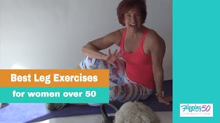 Best Leg Exercises for Women Over 50  Single Leg Bridge [upl. by Pirozzo]