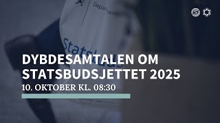 Dybdesamtalen om statsbudsjettet 2025 i Polyteknisk Forening [upl. by Jasisa]