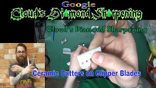 How to use ceramic cutters on any clipper blade [upl. by Ydnyl322]