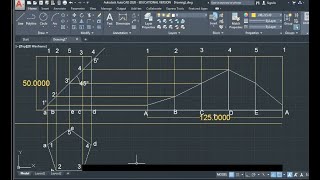 Development of Pentagonal Prism on Auto CAD [upl. by Ahsinhoj]