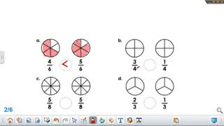 Grade 3 Math Compare Fraction using benchmarks week 10 24 3 2020 Topic 13 lesson 5 [upl. by Einaffyt482]