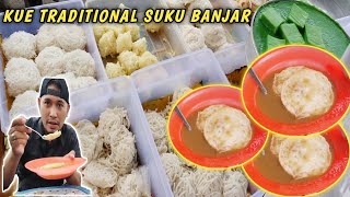 KUE KHAS SUKU BANJAR DULU INI MAKANAN PARAPARA RAJA VLOGGERBANJAR [upl. by Kalvn]