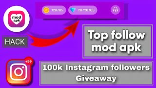 🔥 TopFollow Mod Tutorial Unlimited Coins Crystals amp Increase 100k Insta Followers in 1 Minute 🚀 [upl. by Dyl95]