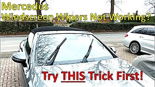 Mercedes Windscreen Wipers Not Working  TRY THIS FIRST [upl. by Raleigh]