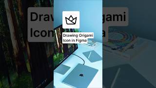 Drawing an Origami Icon in Figma  Icon Drawing Tutorial [upl. by Mckenzie]