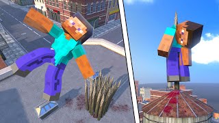 Minecraft NPC Ragdoll Physics  Compilation 4 [upl. by Nivanod]