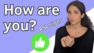 Learn ASL Ask amp Answer quotHow are youquot  Basic  Beginner Vocabulary [upl. by Berty]