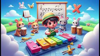 Learn the ABCs quotXquot is for Xylophone  Nursery Rhymes amp Kids Songs [upl. by Aihsekal]