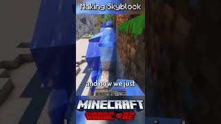 I Made Skyblock in Minecraft Hardcore 9 [upl. by Aydidey]