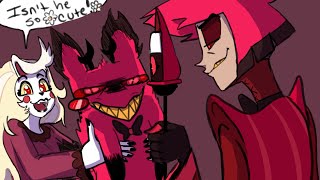 A New Challenger Approaches  Charlie x Alastor  Hazbin Hotel Comic Dub [upl. by Luanni]