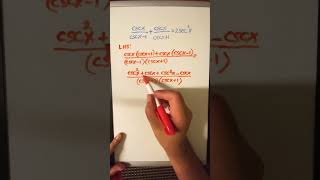 Proving trigonometric identities is easy maths mathproblems [upl. by Ahiel]