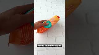 HOW TO REVIVE DRY WIPES Life Hacks 😮 [upl. by Claudius]