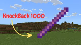 Minecraft Bedrock How to Get a Knockback Stick 1000 [upl. by Elysha167]