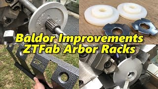 SNS 304 Part 2 Baldor Buffer Improvements ZTFab Milling Arbor Racks [upl. by Dlanod]