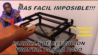 Más Fácil Imposible Cómo hacer Parrilla con sistema de elevación frontal Manivela o Levadiza [upl. by Ennelram917]