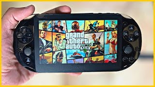 GTA 5 ON PS VITA GTA V Gameplay on PSP [upl. by Durwood]