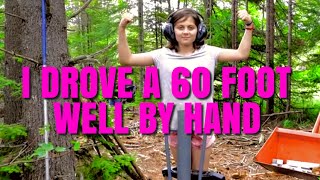 Off Grid YouTube Family of Girls Step up to Help Dad Drive a Well  Fabricating Off Grid Well Tools [upl. by Randolf]