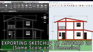 Paano mag export ng sketch up drawing to Autocad 2D File [upl. by Aicenet]