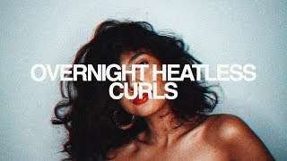 MORENATRIES OVERNIGHT HEATLESS CURLS  Angelique Manto [upl. by Eserehc533]