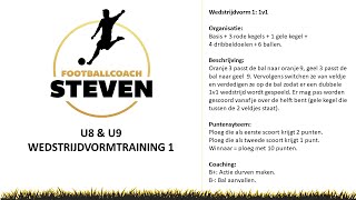 U8 amp U9 Wedstrijdvormtraining 1 [upl. by Atiuqehc]