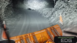 Plowing Deep snow❄️40cm of fresh snow in November in Tyrol  Unimog U400 asmr end [upl. by Tap]