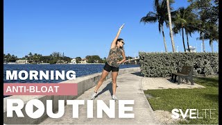 Stop Bloating W This AntiBloating Morning Routine  Ft Coach Gaby [upl. by Nodyarb52]