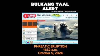 SUMABOG ANG TAAL 😱 INGAT PO taal taaleruption taalvolcanoupdate taalvolcanolatestupdate [upl. by Cazzie691]