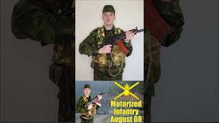 Uniforms of Motorized Infantry August 2008  conflict in South Ossetia camouflageredivanairsoft [upl. by Clevie]