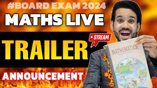 🔥 TRAILER  🔥 A BIG CALL FOR 100 MARKS IN MATHS 🔥 LETS DIVE INTO BEST LIVE SESSIONS ON YOUTUBE 🔥 [upl. by Harlan10]