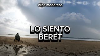 BERET  LO SIENTO Letra Lyric Video [upl. by Winnick]