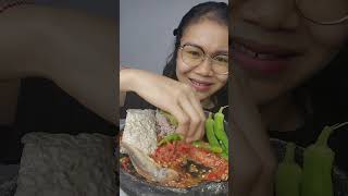 Lalapan okra marikitacoba mukbang [upl. by Ahsienaj]