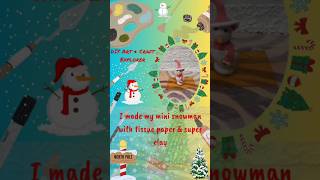 I made Mini Snowman With Tissue Paper and Super Clay⛄ ytshorts diy superclay christmas snowman [upl. by Arag935]