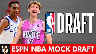 ESPN 2024 NBA Mock Draft Reacting To Jonathan Givony’s Latest Projections [upl. by Yrrad]