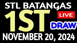 Stl Batangas results today November 20 2024 1st draw stl pares [upl. by Docilu]