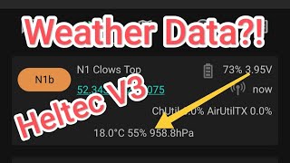 How to get weather telemetry with a BME280 on your Meshtastic Heltec V3 [upl. by Inihor]