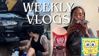 Trying the Wendys Krabby Patty Meal  Weekly Vlogs [upl. by Purse13]