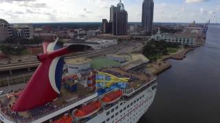 Carnival Fantasy Aerial Tour Mobile AL [upl. by Innoc]