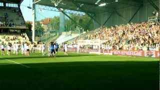 Rapid  Austria Wien 03 302 Wiener Derby 050812 Veilchen feiern [upl. by Nevil]