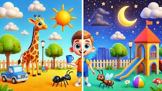 Basic Opposite Words  Learn Opposites Use everyday  Nursery Rhymes amp Kids Songs  Kindergarten [upl. by Femi]