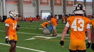 Tennessee Football Highlights Practice No 1 of fall camp [upl. by Llennor]