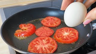 Hast Du 1 Tomate und 3 Eier Das leckerste Frühstück in 5 Minuten Preiswertes und einfaches Rezept [upl. by Fidole]