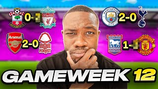 I Predict GW12 of the Premier League [upl. by Forsta852]