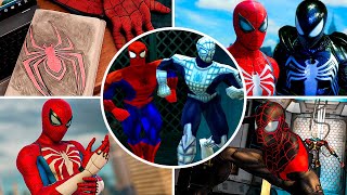 Evolution of Spiderman Getting New Suit in Games 2000  2024 [upl. by Malina]