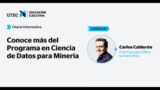 Charla Informativa Ciencia de Datos para Minería [upl. by Eugirne]